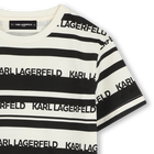 Striped short-sleeved T-shirt KARL LAGERFELD KIDS 
                    BOY
