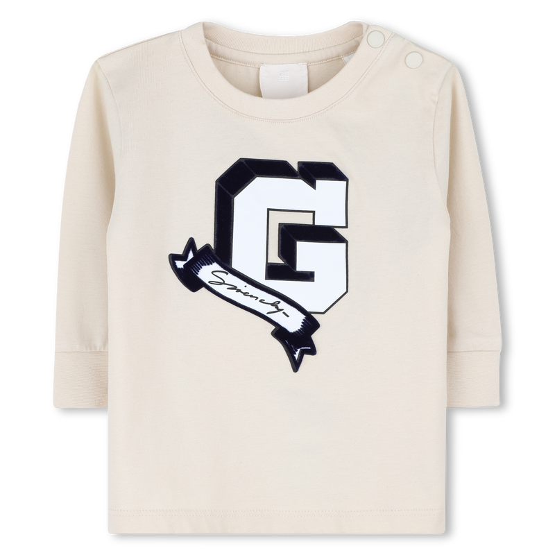 T-shirt with snap closure GIVENCHY 
                    BOY