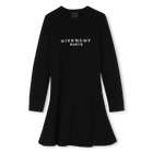 Milano knit dress, BLACK, hi-res