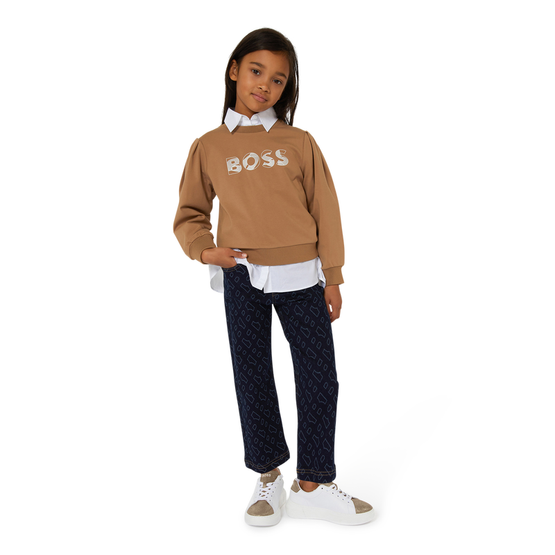 Lace-up leather sneakers