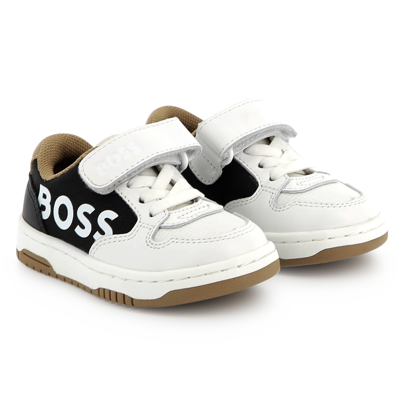 Leather lace-up sneakers BOSS 
                        BOY