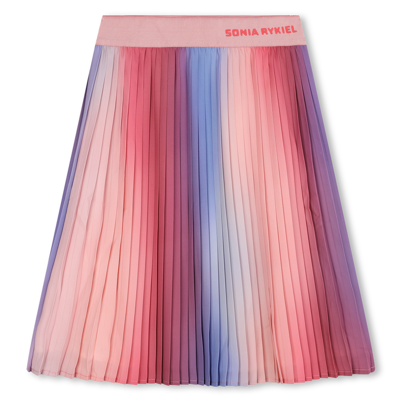 Pleated And Printed Skirt SONIA RYKIEL 
                    GIRL