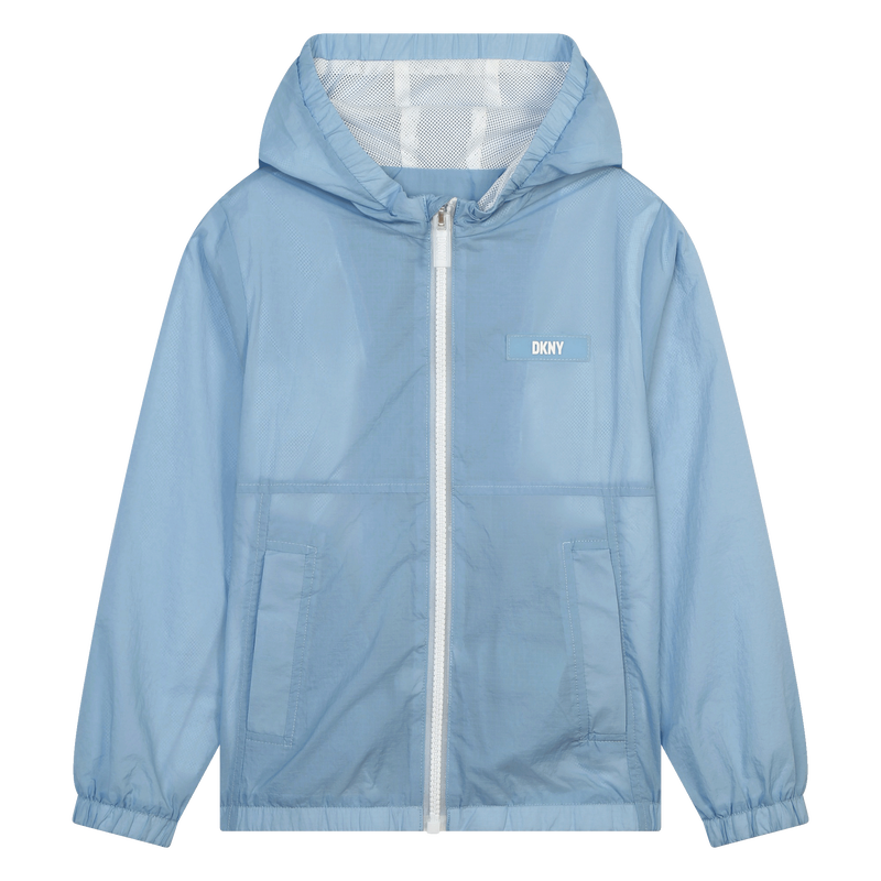 Fold-away zipped windbreaker DKNY 
                    UNISEX