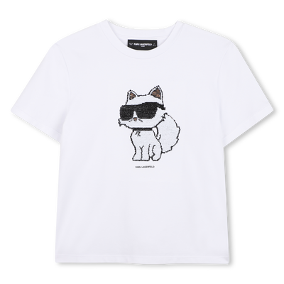 Short-Sleeved T-Shirt KARL LAGERFELD KIDS GIRL