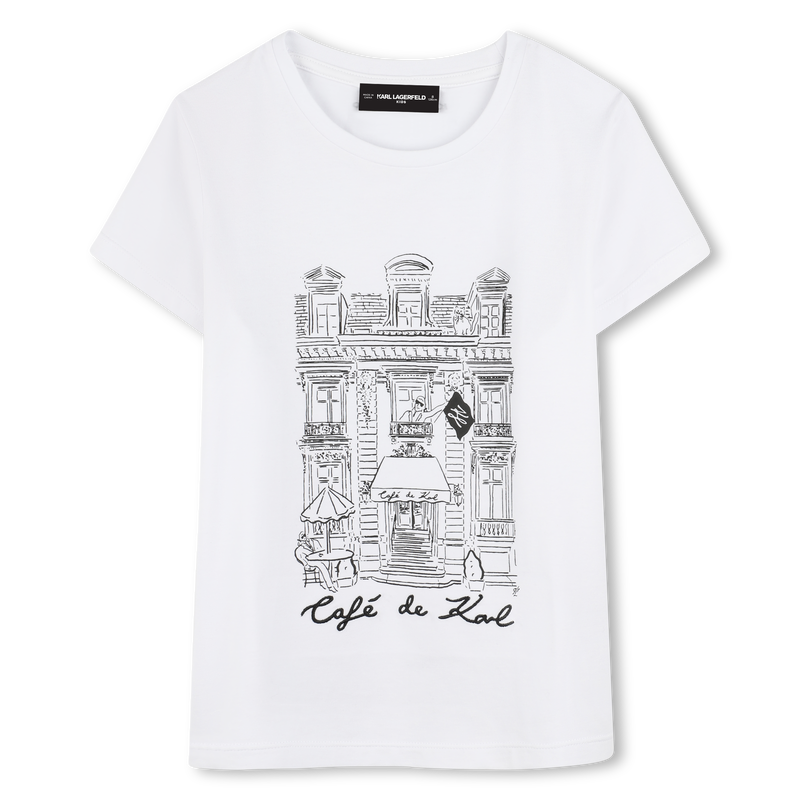T-shirt with print KARL LAGERFELD KIDS 
                        GIRL