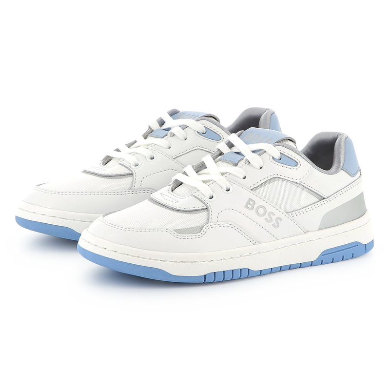 Lace-Up Dual Fabric Sneakers BOSS 
                        GIRL