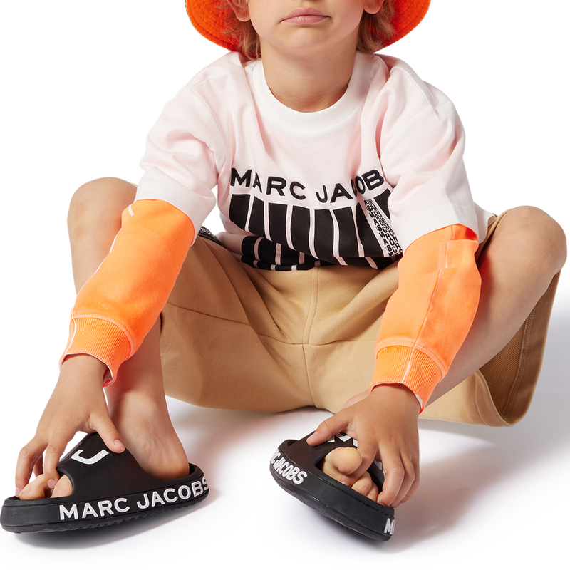 Cotton fleece Bermuda shorts MARC JACOBS 
                        BOY