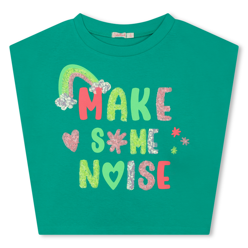 Sequin slogan t-shirt