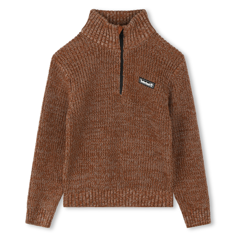 Cotton stand-up collar jumper TIMBERLAND 
                    BOY