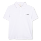 Short-Sleeved Polo Shirt, WHITE, hi-res