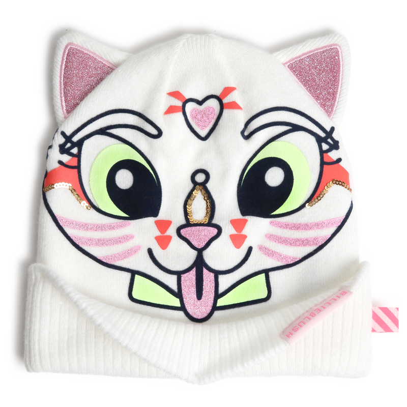 Cat ear beanie with sequins BILLIEBLUSH 
                        GIRL
