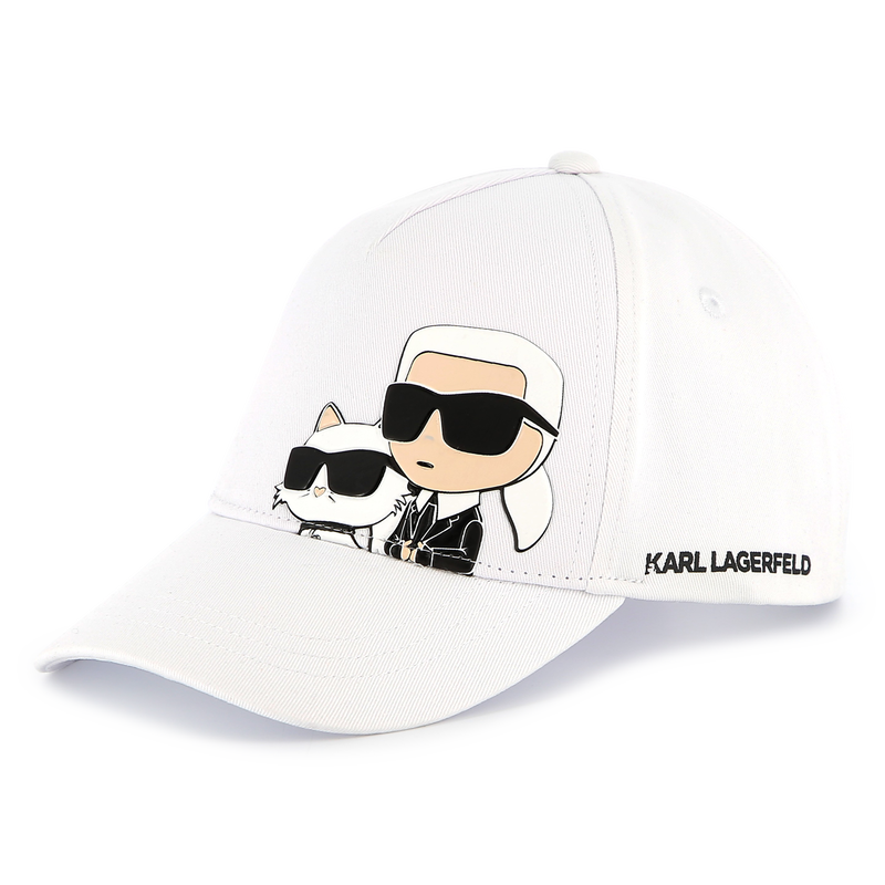 Adjustable printed cap KARL LAGERFELD KIDS 
                        GIRL