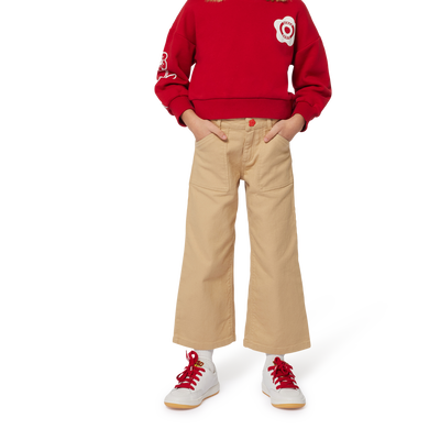 Cotton Fleece Sweatshirt KENZO KIDS GIRL