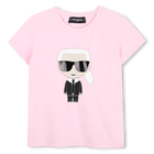 Choupette Print T-Shirt KARL LAGERFELD KIDS 
                    GIRL