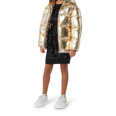 Beaded & Sequined Dress KARL LAGERFELD KIDS GIRL