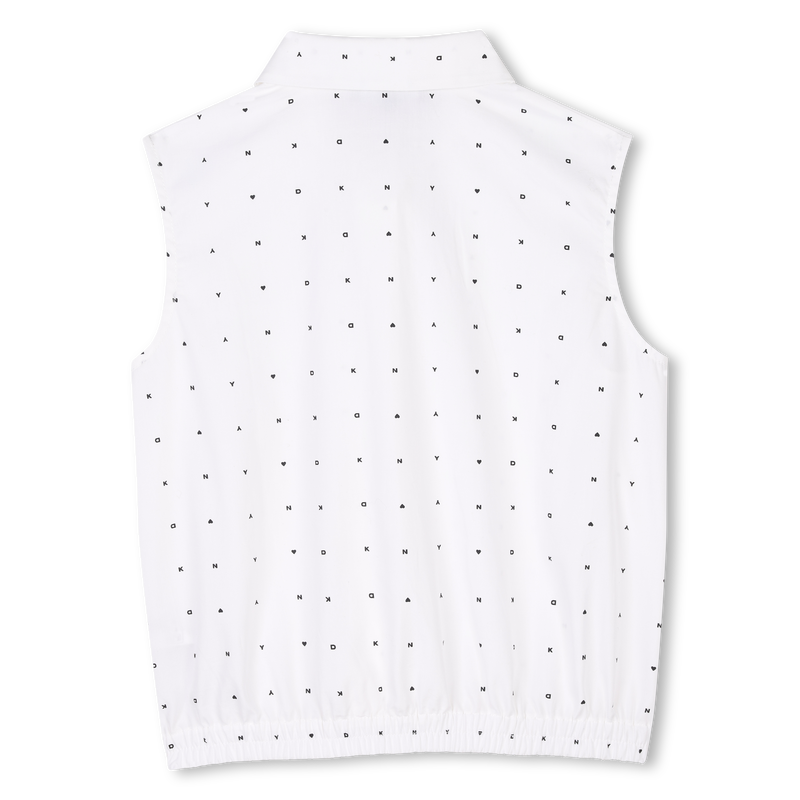 Printed sleeveless blouse DKNY 
                    GIRL