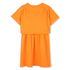 Layered Logo print dress KENZO KIDS 
                    GIRL