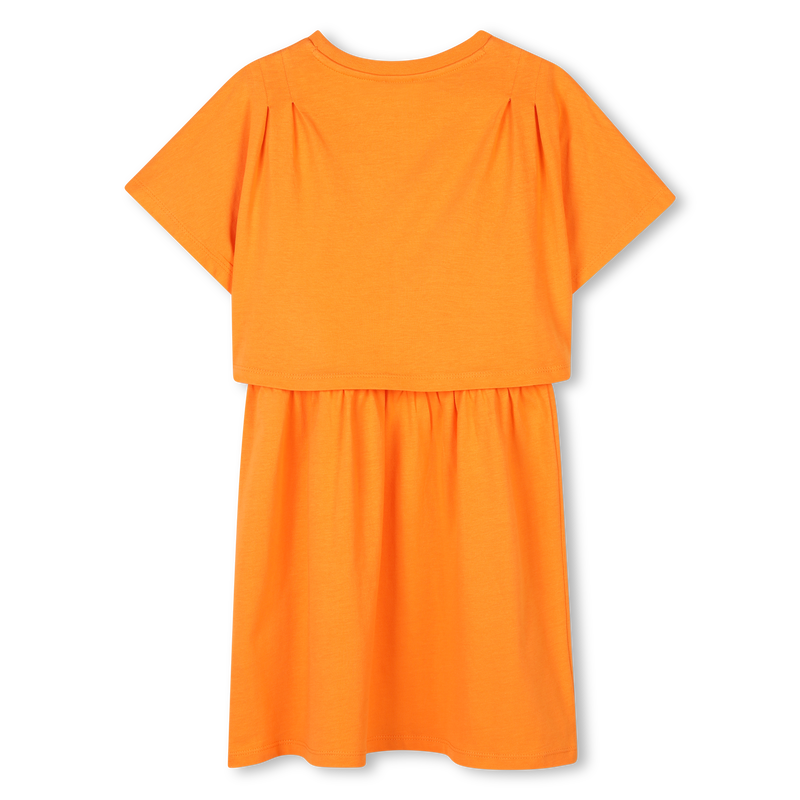 Layered Logo print dress KENZO KIDS 
                        GIRL