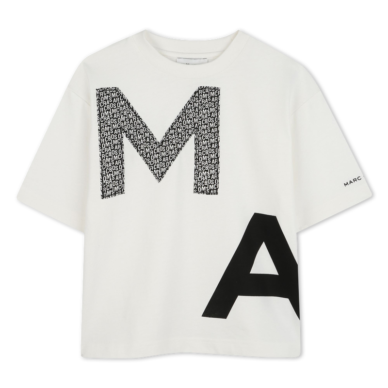 Two-tone cotton T-shirt MARC JACOBS 
                    BOY