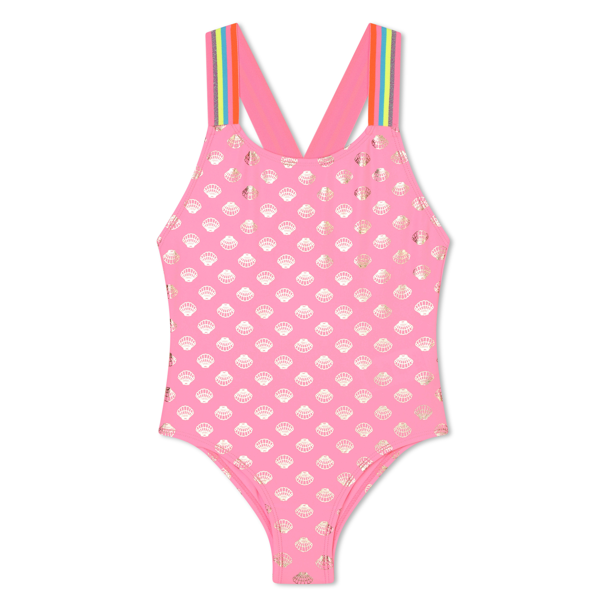 Billieblush cartoon-print glitter bikini - Pink
