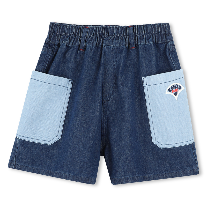 Denim shorts with pockets