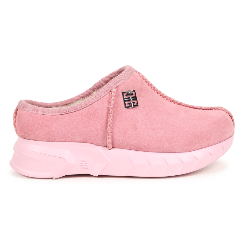 Fleece-Lined Leather Mules GIVENCHY 
                    GIRL