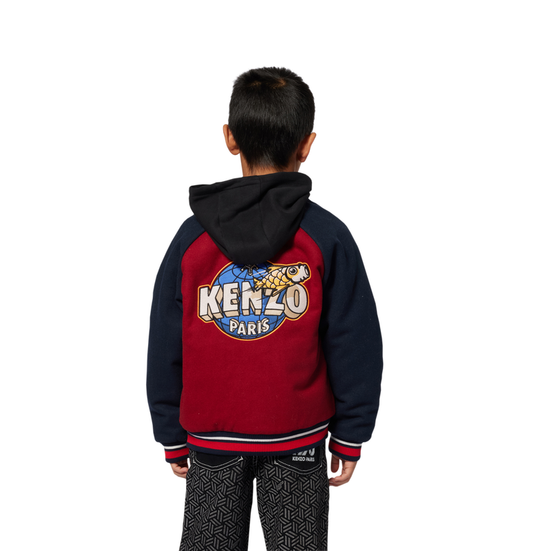 Bomber jacket with snap closure KENZO KIDS 
                        UNISEX