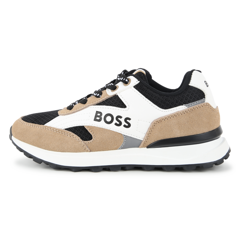 Lace-Up Leather Sneakers BOSS 
                        BOY