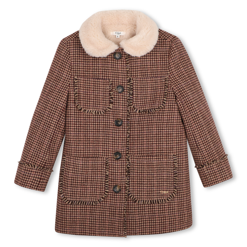 Plaid wool coat CHLOE 
                        GIRL