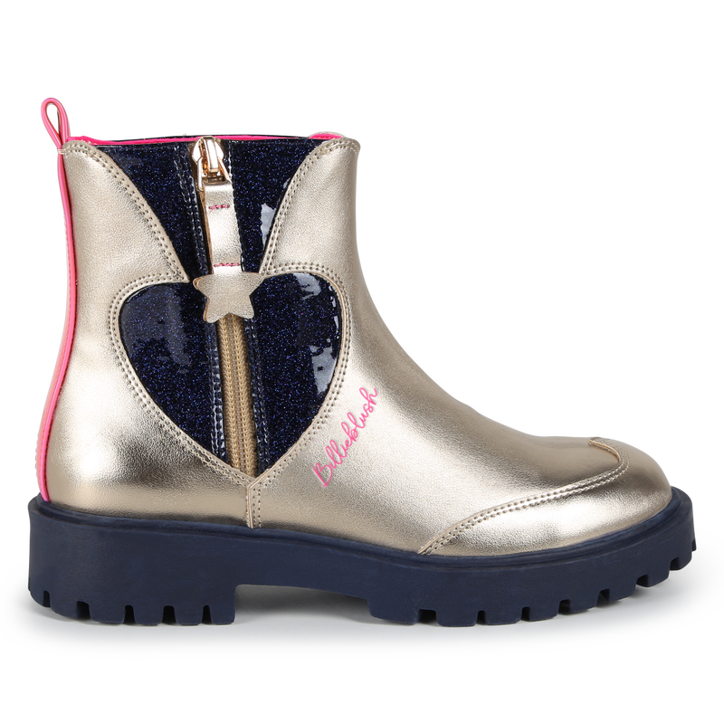 Sequined Zip-Up Ankle Boots BILLIEBLUSH 
                    GIRL