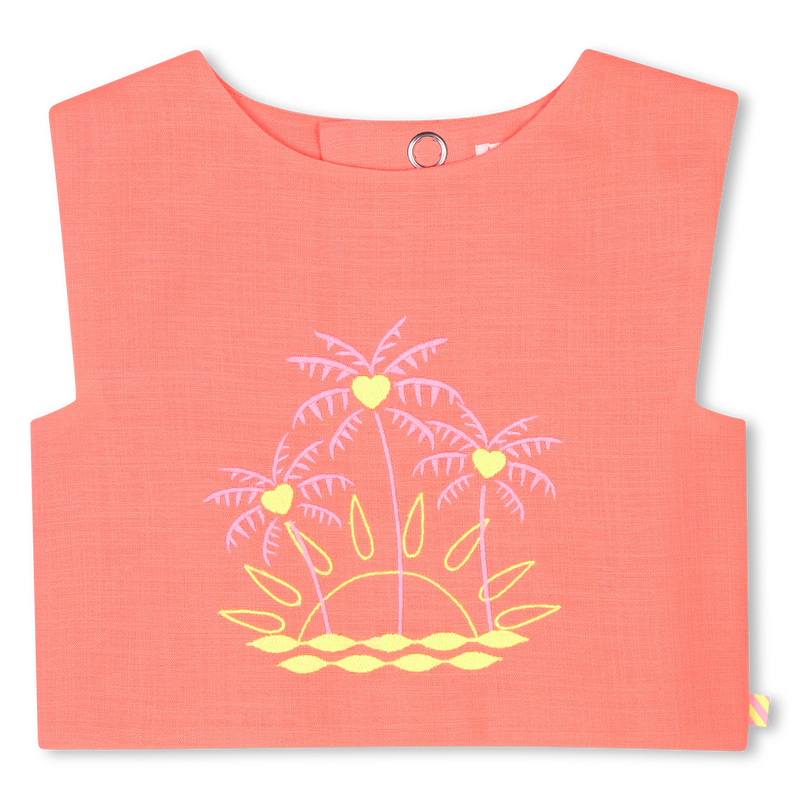 Linen-look embroidered top BILLIEBLUSH 
                        GIRL