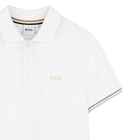 Tricolor-stripe polo shirt BOSS 
                    BOY