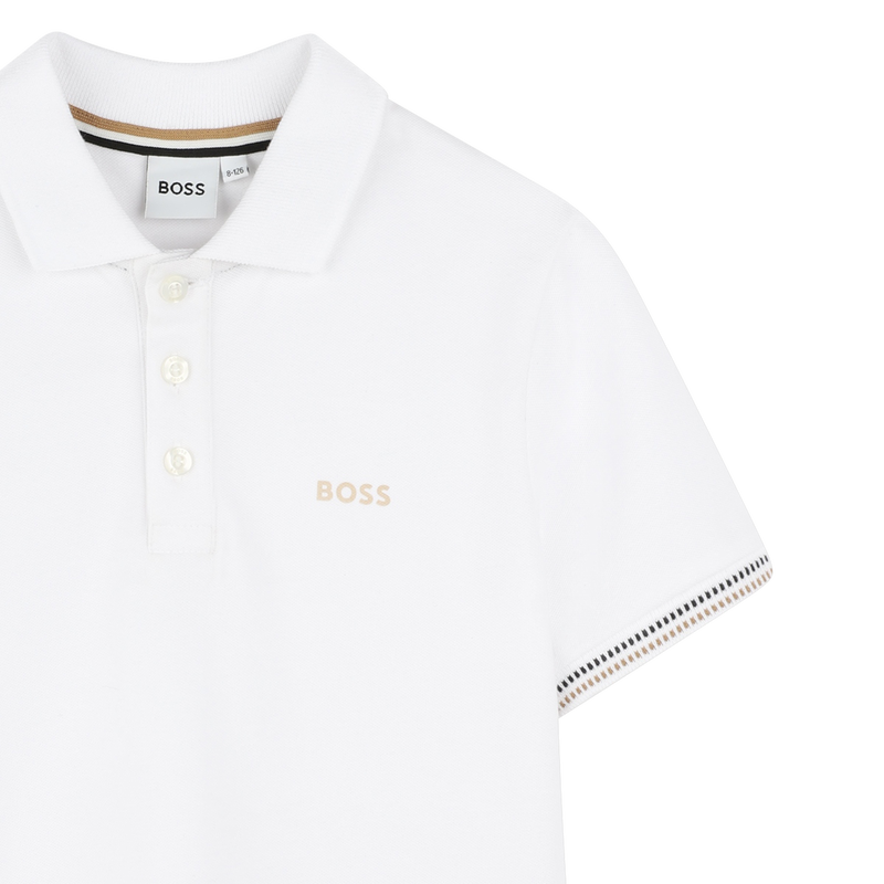 Tricolor-stripe polo shirt BOSS 
                        BOY