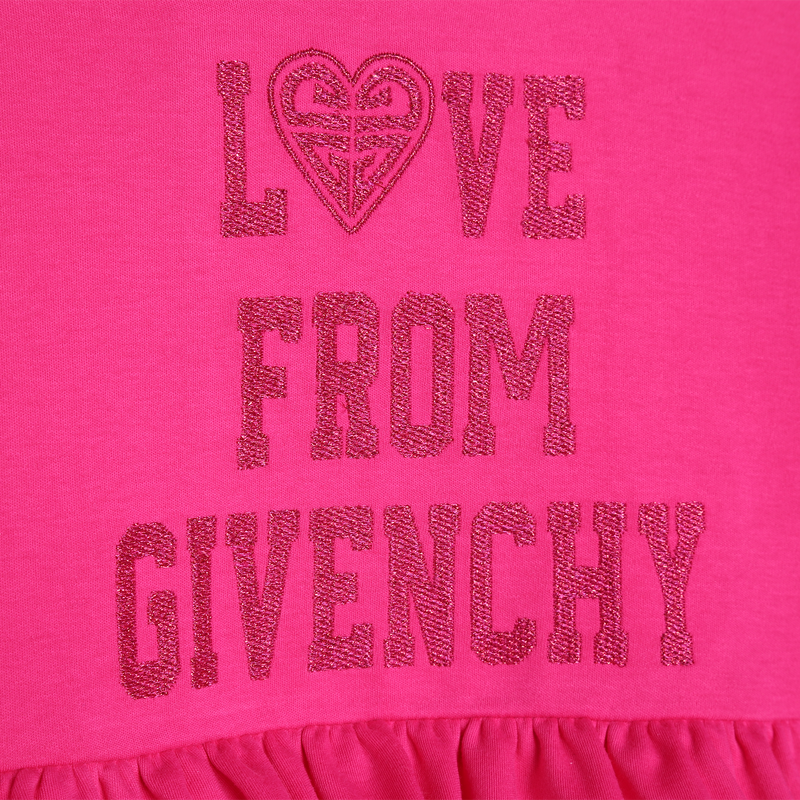 Frilled cotton dress GIVENCHY 
                    GIRL