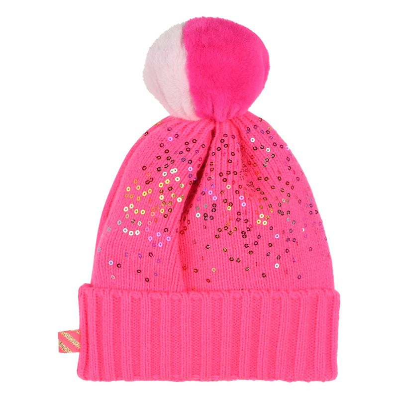 Sequin Pom-Pom Beanie BILLIEBLUSH 
                    GIRL