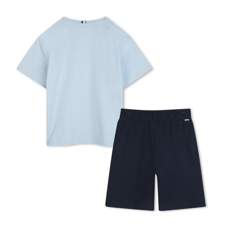 Cotton T-Shirt & Shorts BOSS 
                        BOY