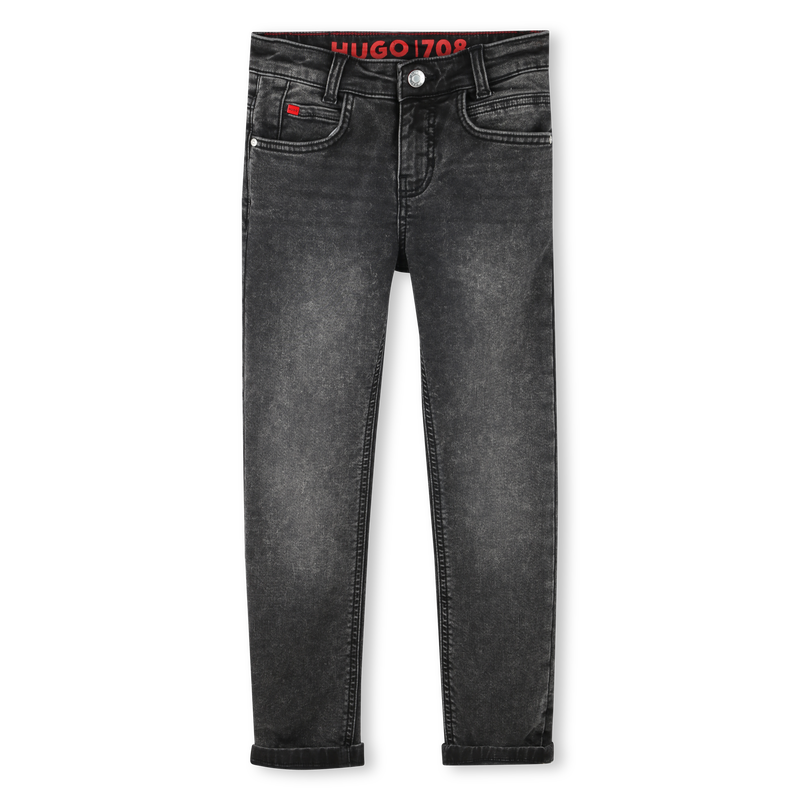 Slim Fit Five-Pocket Jeans HUGO 
                    BOY