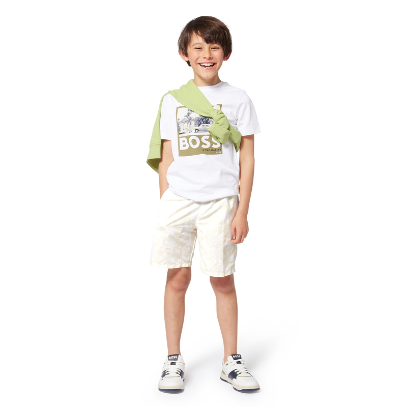 Short-sleeved cotton T-shirt BOSS 
                        BOY