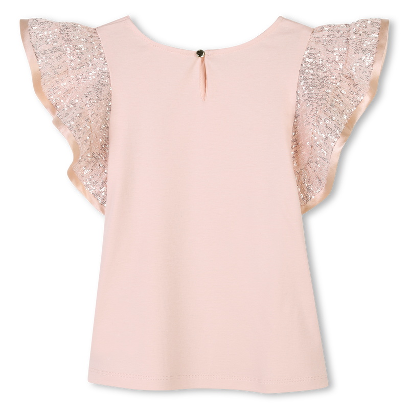 Sequin and frill T-shirt CHLOE 
                    GIRL