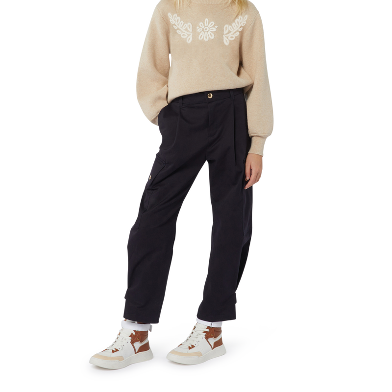 Leather Lace-Up Sneakers CHLOE 
                        GIRL