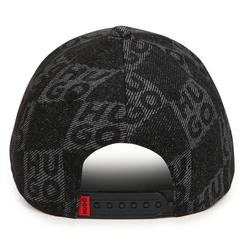 Checkered Fabric Baseball Cap HUGO 
                    BOY