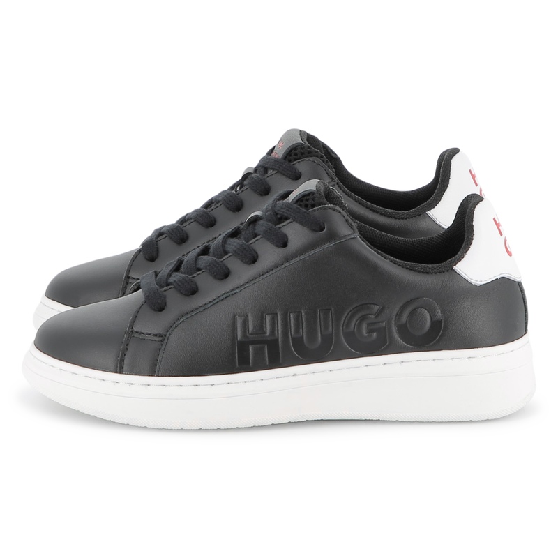 Cowhide leather sneakers HUGO 
                    BOY