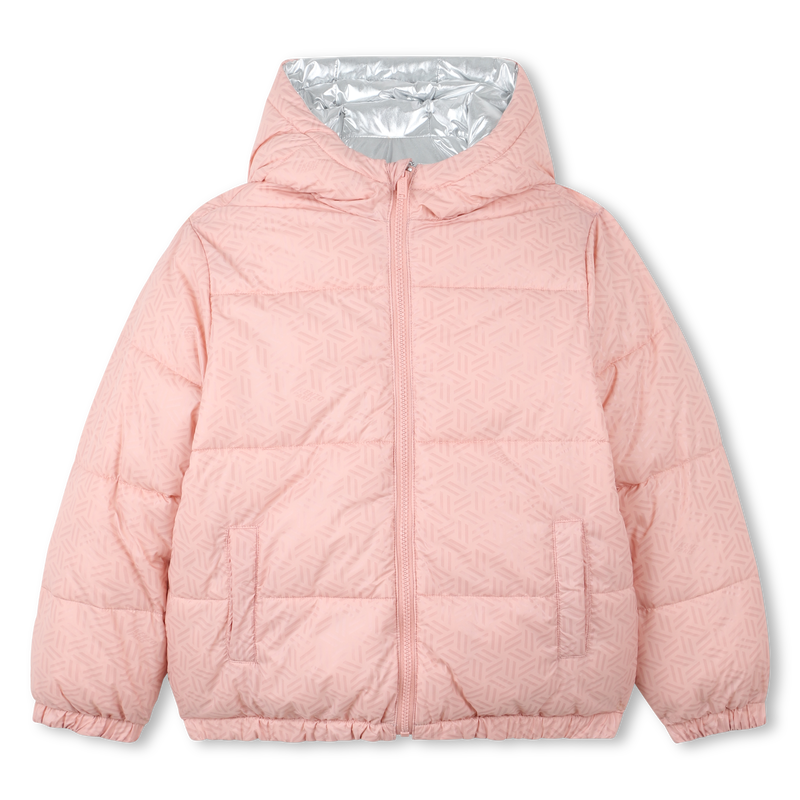 Reversible polyester down jacket KENZO KIDS 
                        GIRL