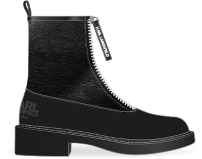 Patent Leather Ankle Boots KARL LAGERFELD KIDS GIRL