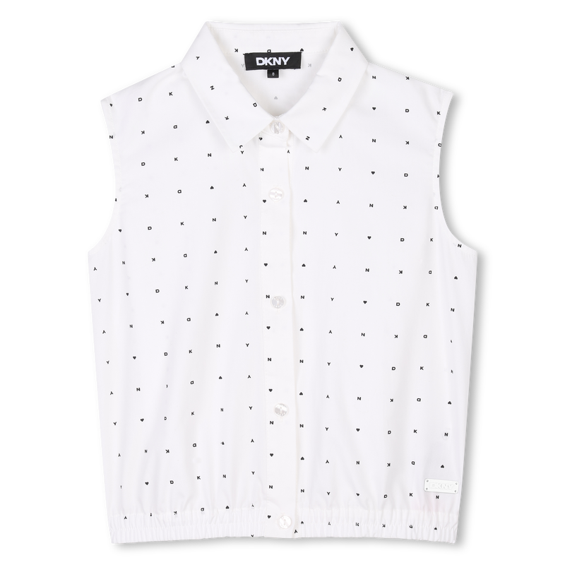 Printed sleeveless blouse DKNY 
                    GIRL