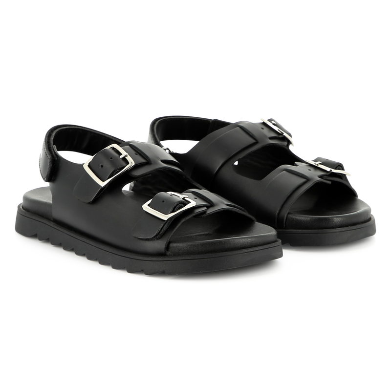 Buckled leather sandals MARC JACOBS 
                        BOY