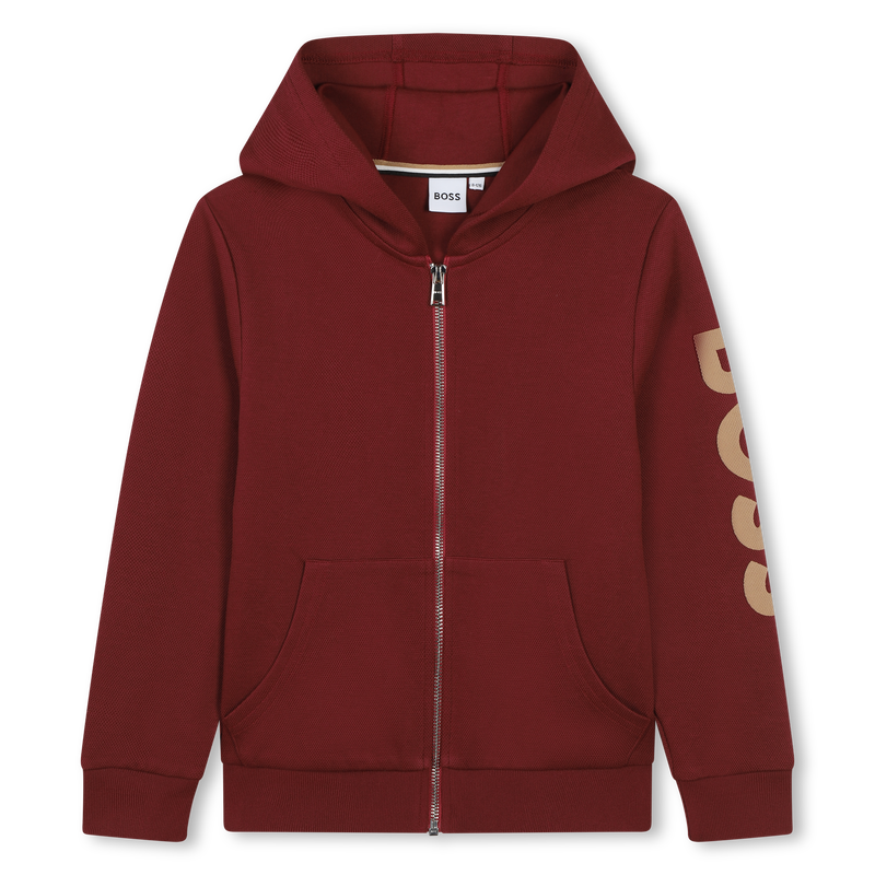 Hooded Piqué Cardigan BOSS 
                    BOY