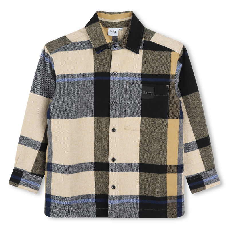 Long-Sleeved Cotton Shirt BOSS 
                    BOY