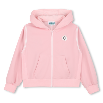 Hooded cardigan KENZO KIDS GIRL