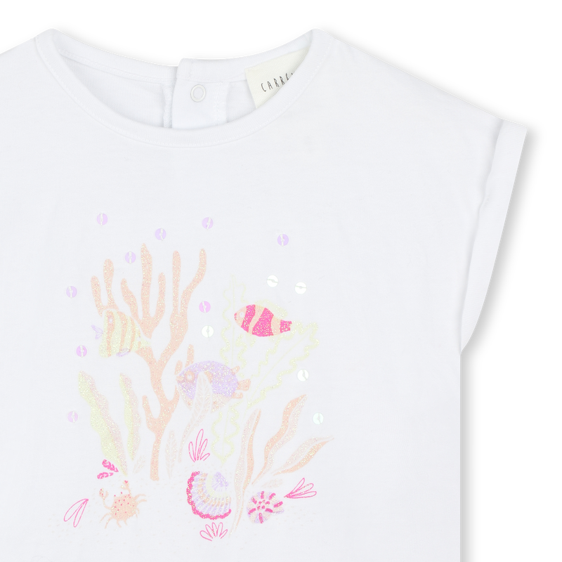Fish-print t-shirt CARREMENT BEAU 
                    GIRL